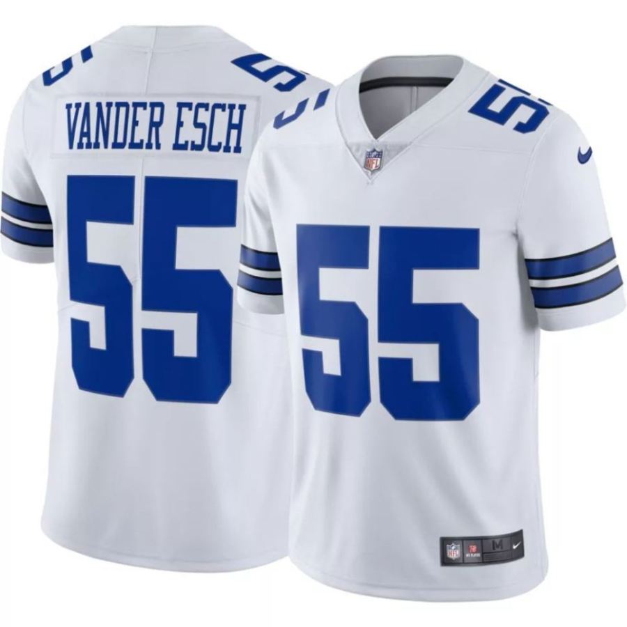 Nike Men's Dallas Cowboys Leighton Vander Esch #55 White Limited