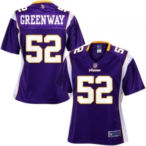 Pro Line Women's Minnesota Vikings Chad Greenway Team Color Jers