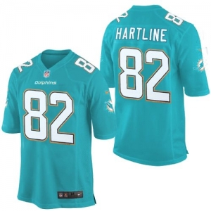 Nike Brian Hartline Miami Dolphins Youth Game Jersey - Aqua