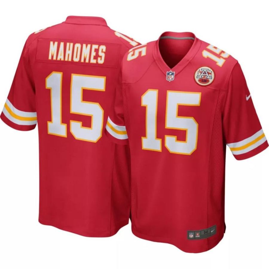 Nike Men's Kansas City Chiefs Patrick Mahomes #15 Red Game Jerse