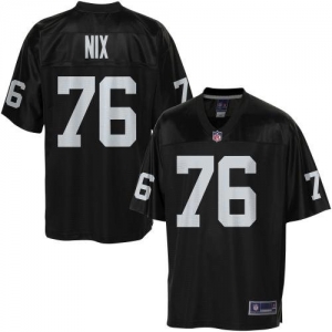 Pro Line Men's Oakland Raiders Lucas Nix Team Color Jersey