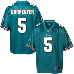 Pro Line Men's Miami Dolphins Dan Carpenter Team Color Jersey