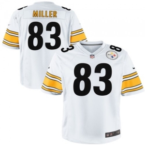 Nike Heath Miller Pittsburgh Steelers Youth Game Jersey - White/