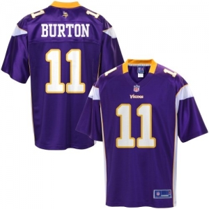 Pro Line Men's Minnesota Vikings Stephen Burton Team Color Jerse