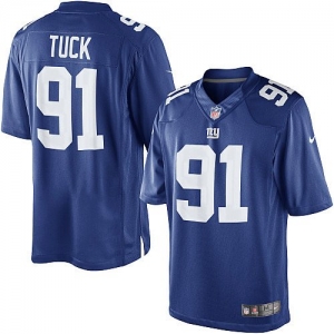 Nike Justin Tuck New York Giants The Limited Jersey - Royal Blue