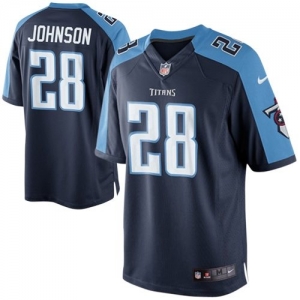 Nike Chris Johnson Tennessee Titans Game Jersey - Navy Blue