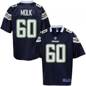 Pro Line Men's San Diego Chargers David Molk Team Color Jersey