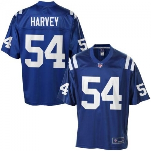 Pro Line Men's Indianapolis Colts Mario Harvey Team Color Jersey