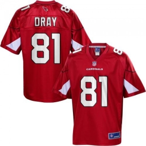 Pro Line Men's Arizona Cardinals Jim Dray Team Color Jersey