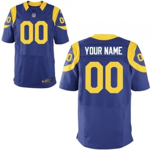 Nike St. Louis Rams Customized Elite Throwback Jersey - Royal Bl