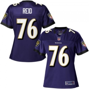 Pro Line Women's Baltimore Ravens Jah Reid Team Color Jersey