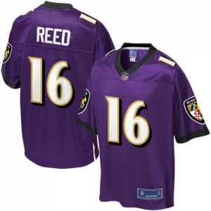 Pro Line Men's Baltimore Ravens David Reed Team Color Jersey