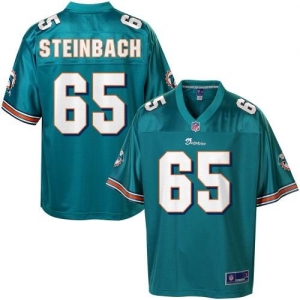 Pro Line Men's Miami Dolphins Eric Steinbach Team Color Jersey