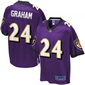 Pro Line Men's Baltimore Ravens Corey Graham Team Color Jersey