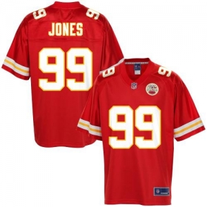 Pro Line Men's Kansas City Chiefs Edgar Jones Team Color Jersey