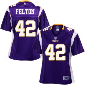 Pro Line Women's Minnesota Vikings Jerome Felton Team Color Jers