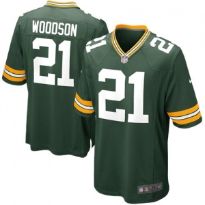 Nike Charles Woodson Green Bay Packers Game Jersey - Green