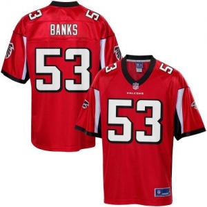 Pro Line Men's Atlanta Falcons Brian Banks Team Color Jersey