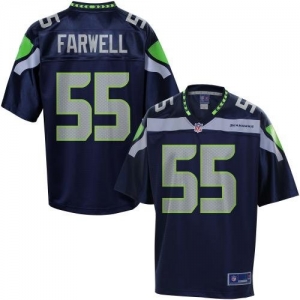 Pro Line Men's Seattle Seahawks Heath Farwell Team Color Jersey