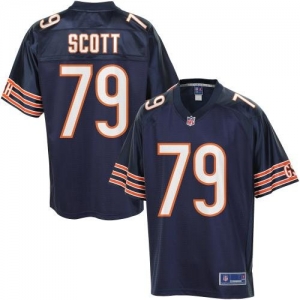 Pro Line Men's Chicago Bears Jonathan Scott Team Color Jersey