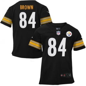 Nike Antonio Brown Pittsburgh Steelers Infant Game Jersey - Blac