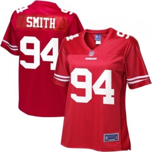 Pro Line Women's San Francisco 49ers Justin Smith Team Color Jer