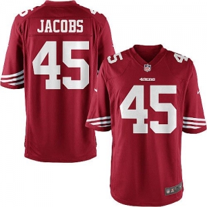 Nike Brandon Jacobs San Francisco 49ers Youth Game Jersey - Scar