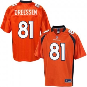 Pro Line Men's Denver Broncos Joel Dreessen Team Color Jersey