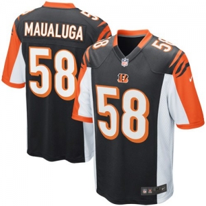 Nike Rey Maualuga Cincinnati Bengals Game Jersey - Black