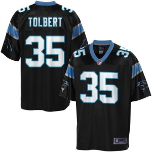 Pro Line Men's Carolina Panthers Mike Tolbert Team Color Jersey