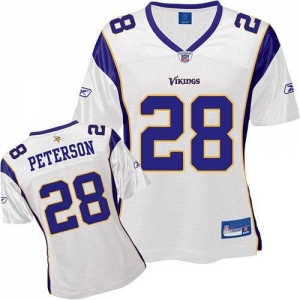 Reebok NFL Equipment Minnesota Vikings #28 Adrian Peterson Ladie