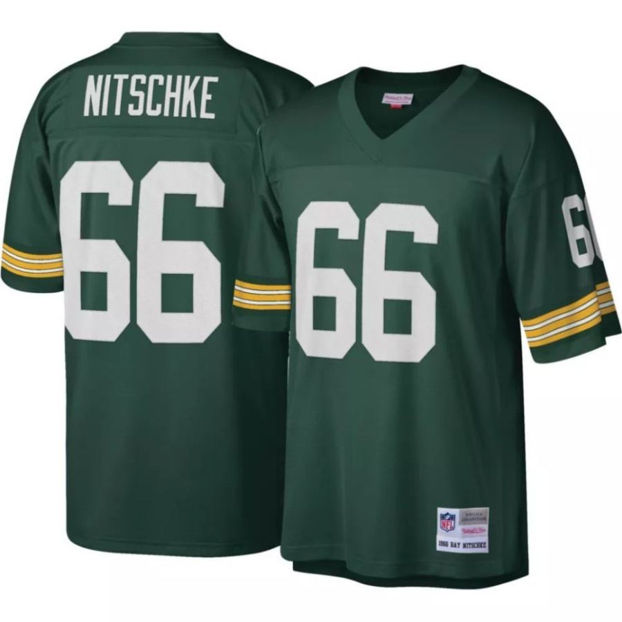 Mitchell & Ness Men's Green Bay Packers Ray Nitschke #66 Green 1