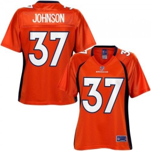 Pro Line Women's Denver Broncos Jeremiah Johnson Team Color Jers