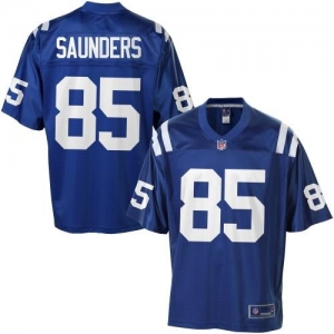 Pro Line Men's Indianapolis Colts Weslye Saunders Team Color Jer