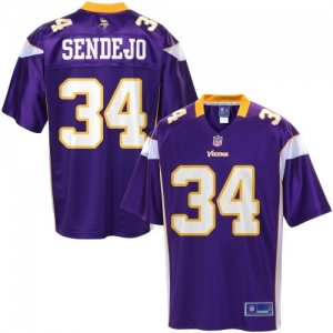 Pro Line Men's Minnesota Vikings Andrew Sendejo Team Color Jerse