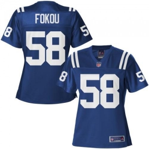 Pro Line Women's Indianapolis Colts Moise Fokou Team Color Jerse