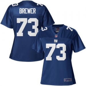 Pro Line Women's New York Giants James Brewer Team Color Jersey