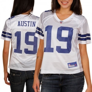 Reebok Miles Austin Dallas Cowboys Women's Replica Jersey - Whit