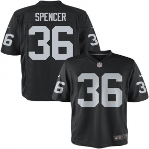 Nike Youth Oakland Raiders Shawntae Spencer Team Color Game Jers