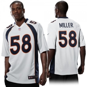 Nike Von Miller Denver Broncos Game Jersey - White