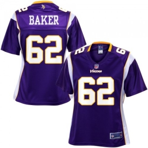 Pro Line Women's Minnesota Vikings Chase Baker Team Color Jersey