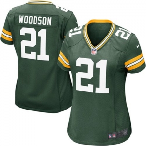 Nike Charles Woodson Green Bay Packers Women's Game Jersey - Gre