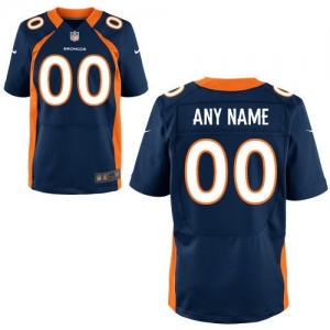 Nike Denver Broncos Customized Elite Alternate Jersey - Navy Blu