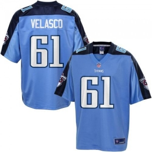 Pro Line Men's Tennessee Titans Fernando Velasco Team Color Jers