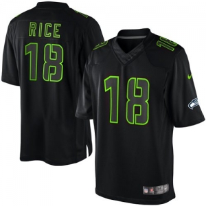 Nike Sidney Rice Seattle Seahawks Impact Twill Jersey - Black