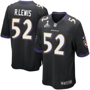 Nike Ray Lewis Baltimore Ravens Super Bowl XLVII Game Jersey - B