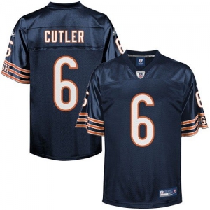 Reebok NFL Equipment Chicago Bears #6 Jay Cutler Youth Navy Blue