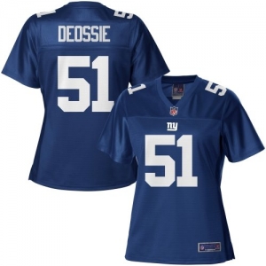 Pro Line Women's New York Giants Zak Deossie Team Color Jersey