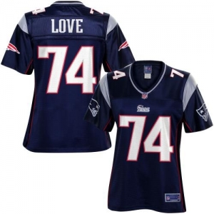 Pro Line Women's New England Patriots Kyle Love Team Color Jerse