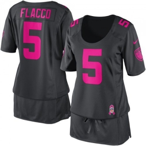 Nike Joe Flacco Baltimore Ravens Women's Breast Cancer Awareness